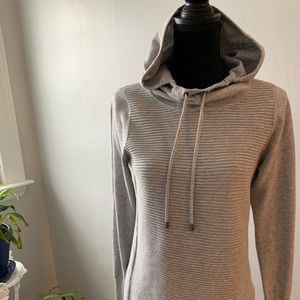 Hooded sweater tunic